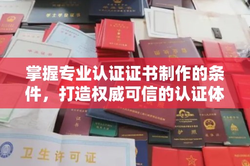 浚县掌握专业认证证书制作的条件，打造权威可信的认证体系