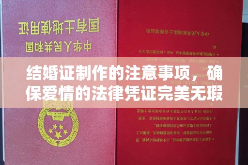 浚县结婚证制作的注意事项，确保爱情的法律凭证完美无瑕